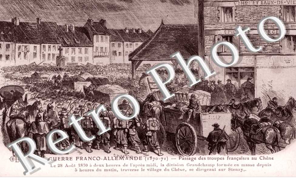 Guerre Franco Allemande, Passage des Troupes Francaises