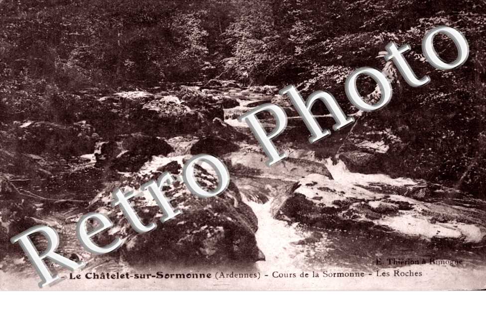 cours de la Sormonne, les roches