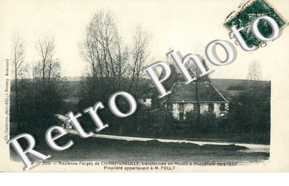 Ancienne Forges, transformee en Moulin a Phosphate vers 1867 Propriete appartenant a M. Foult