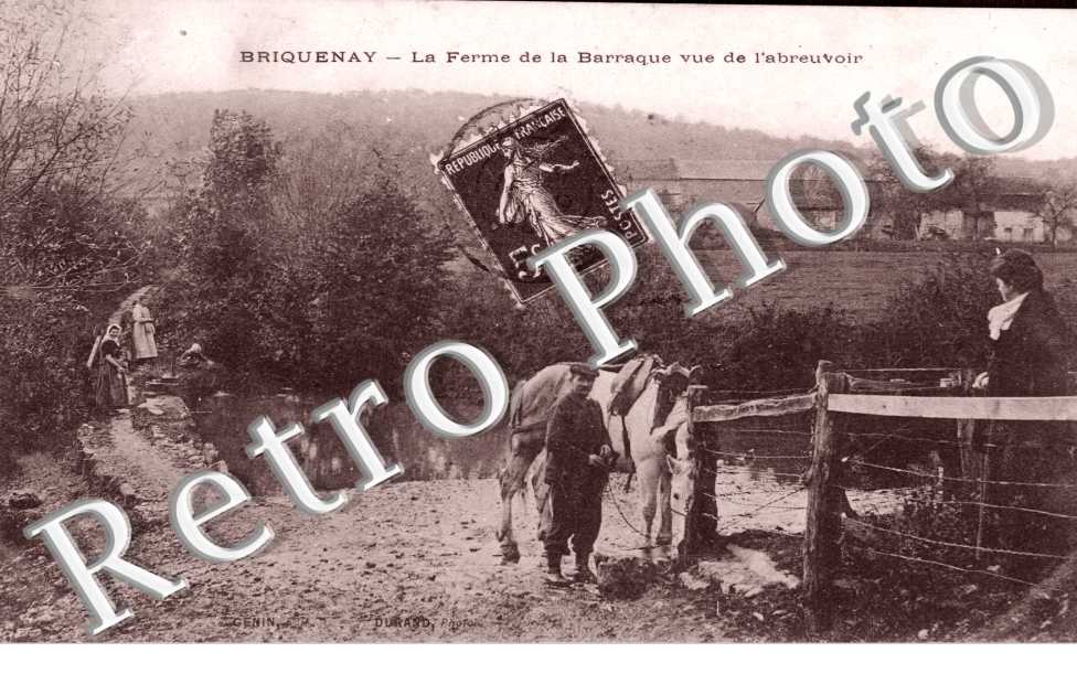 la ferme de la barraque vue de l'abreuvoir