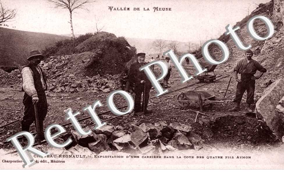 chateau regnault exploitation d'une carriere dans la cote des quatre fils aymon