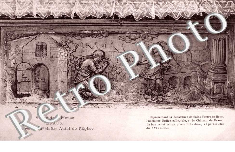 BRAUX bas relief du maitre autel de l'eglise