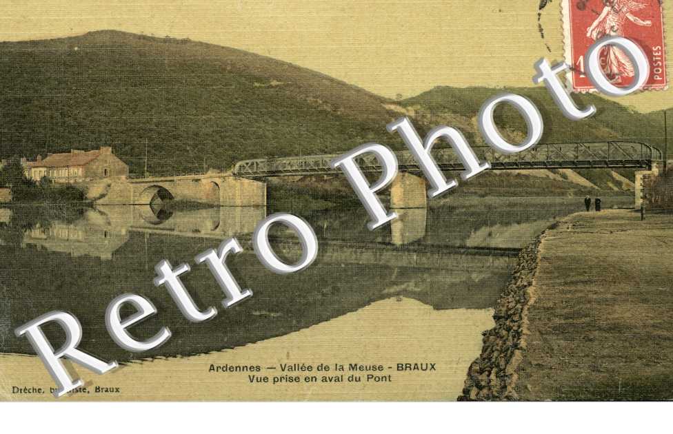 vallee de la meuse vue prise en aval du pont