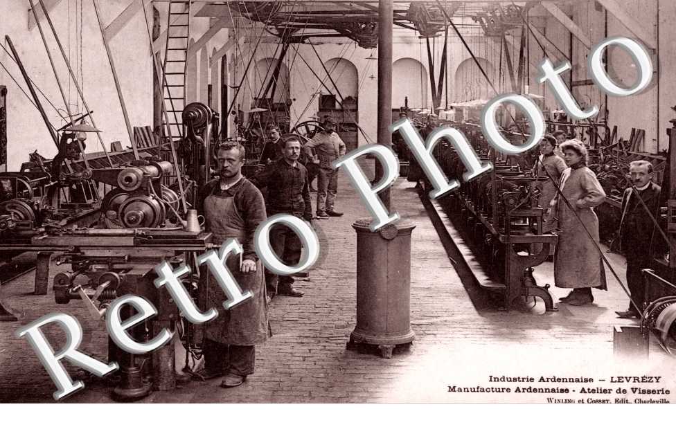 Industrie ardennaise, atelier de visserie