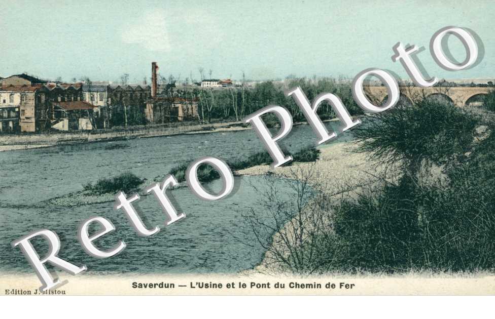 l'usine et le pont du chemin de fer