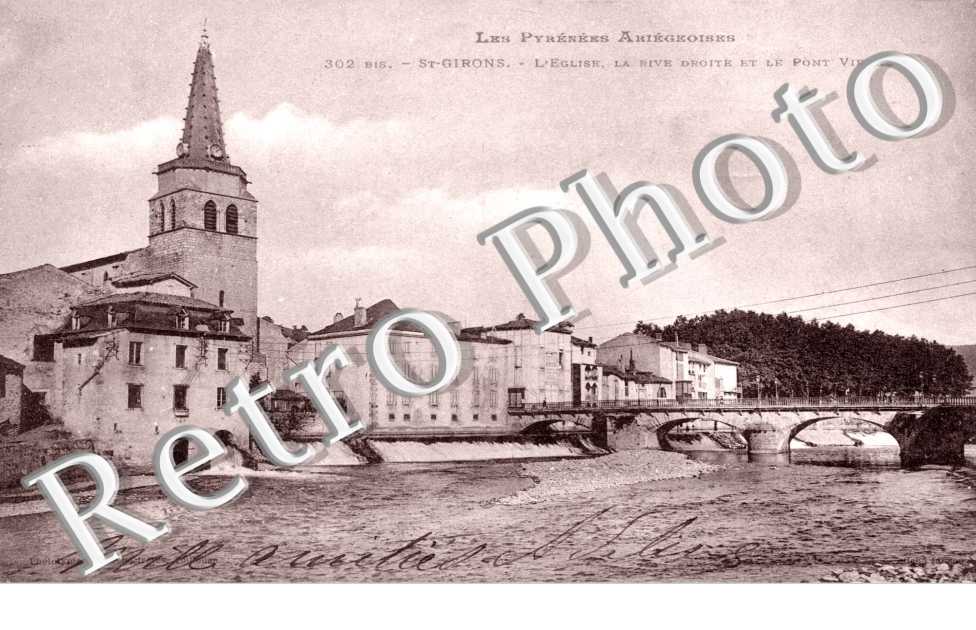 l'eglise, la rive droite et le pont vieux
