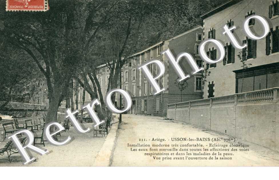 Usson-les-Bains, vue des etablissements