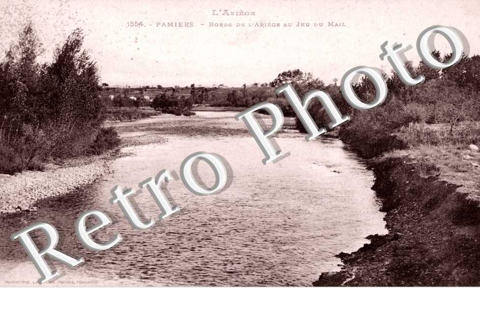 les bords de l'ariege au jeu du Mail