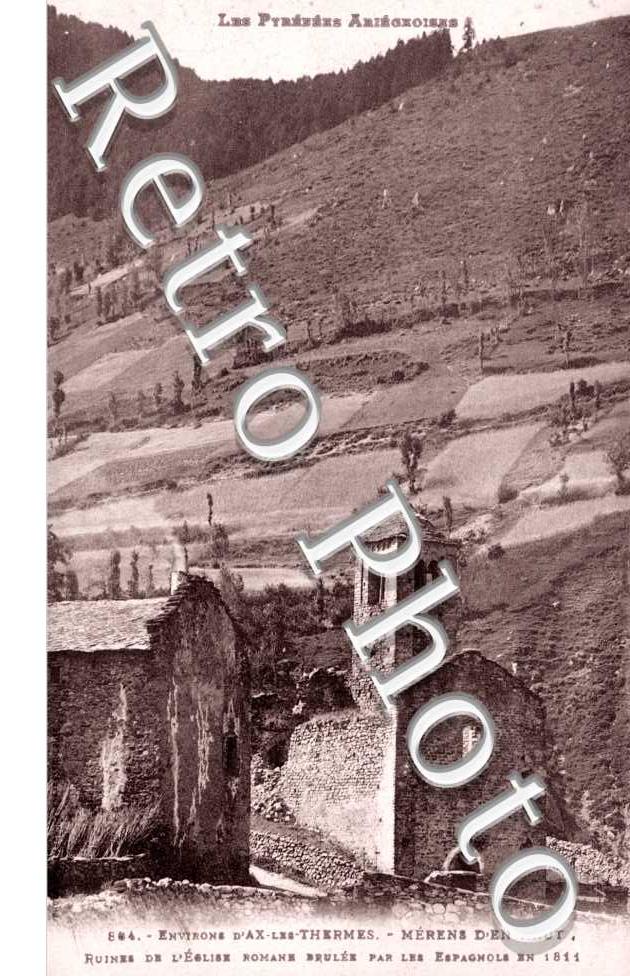 Ruines de l'eglise Romane brulee par les espagnols en 1811