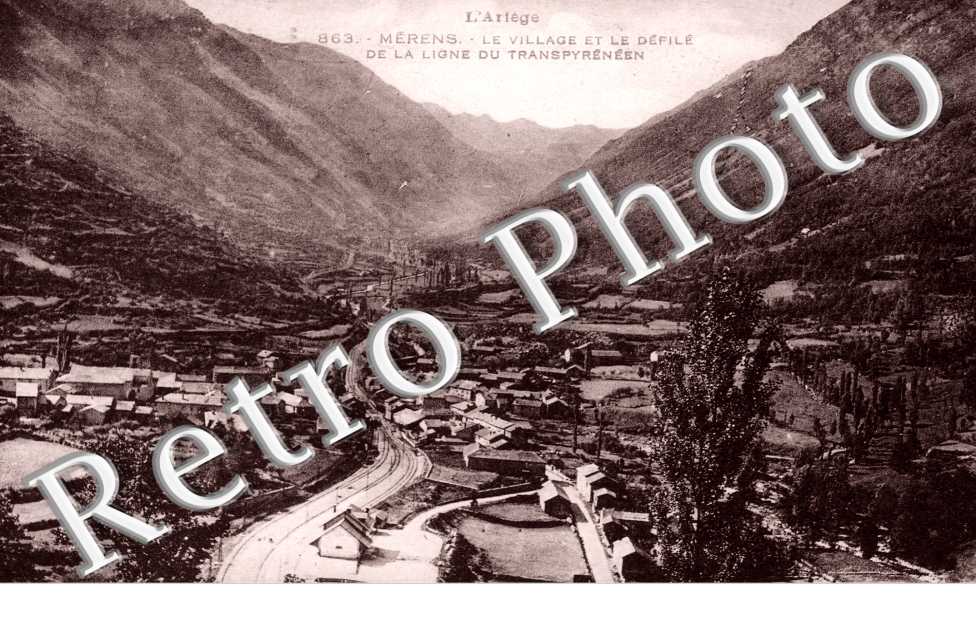 le village et le defile de la ligne du transpyreneen