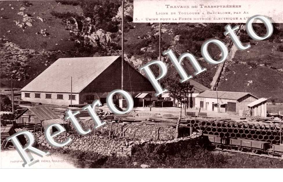 Travaux du Transpyreneen Usine pour la force motrice electrique