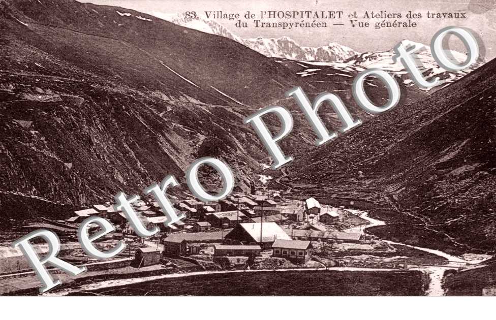 vue generale et atelier des travaux de Transpyreneen