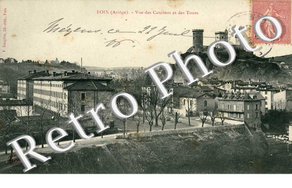 vue des casernes et des tours
