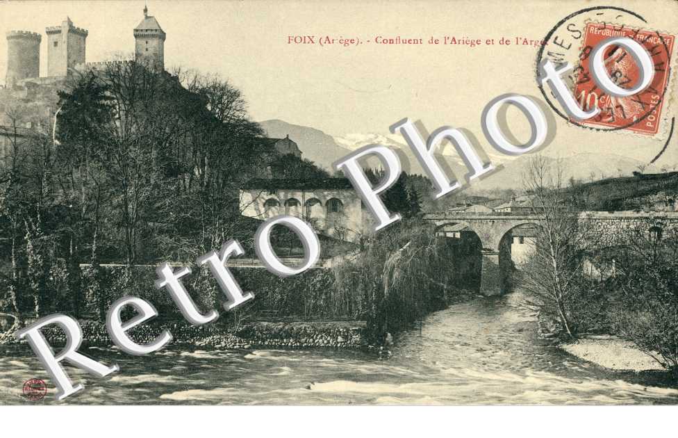 confluent de l'Ariege et de l'Arget