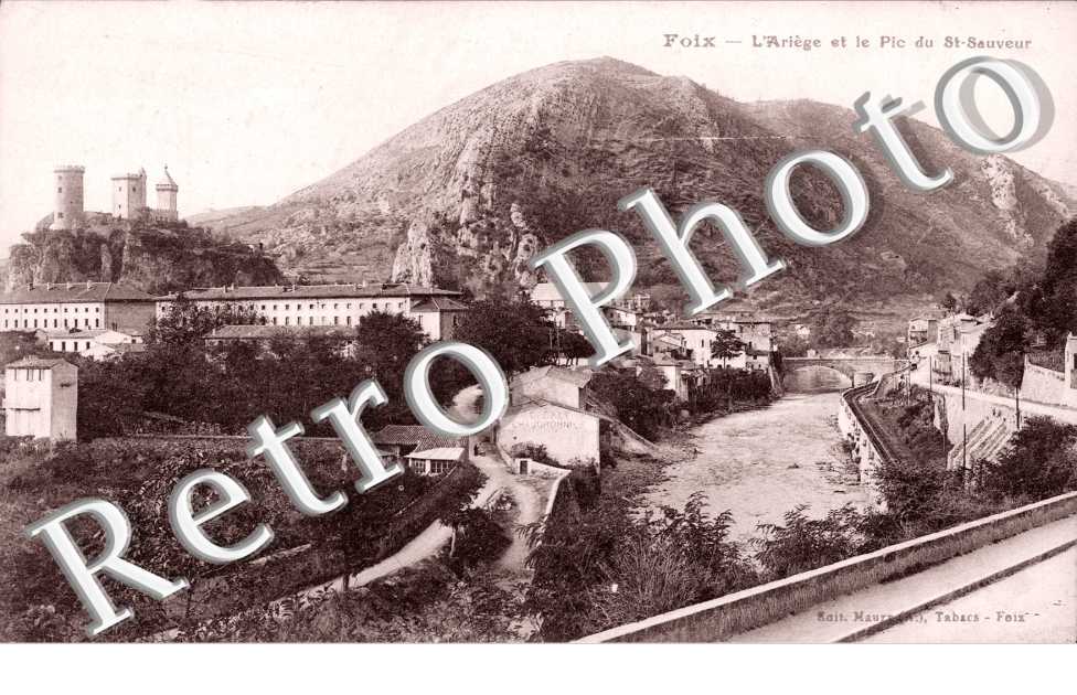 l'Ariege et le pic de Saint Sauveur