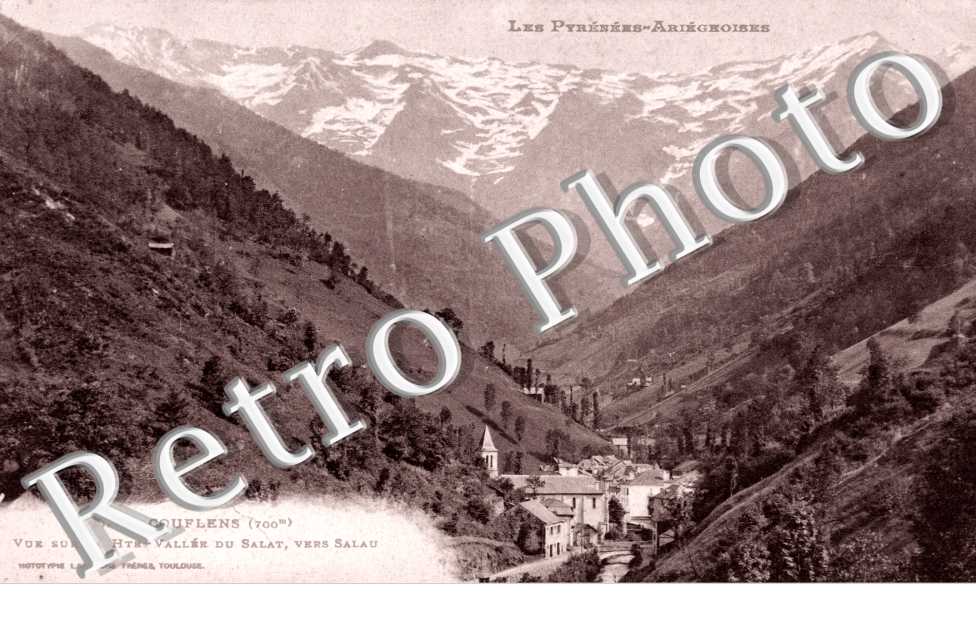 vue sur la haute vallee du Salat, vers Salau