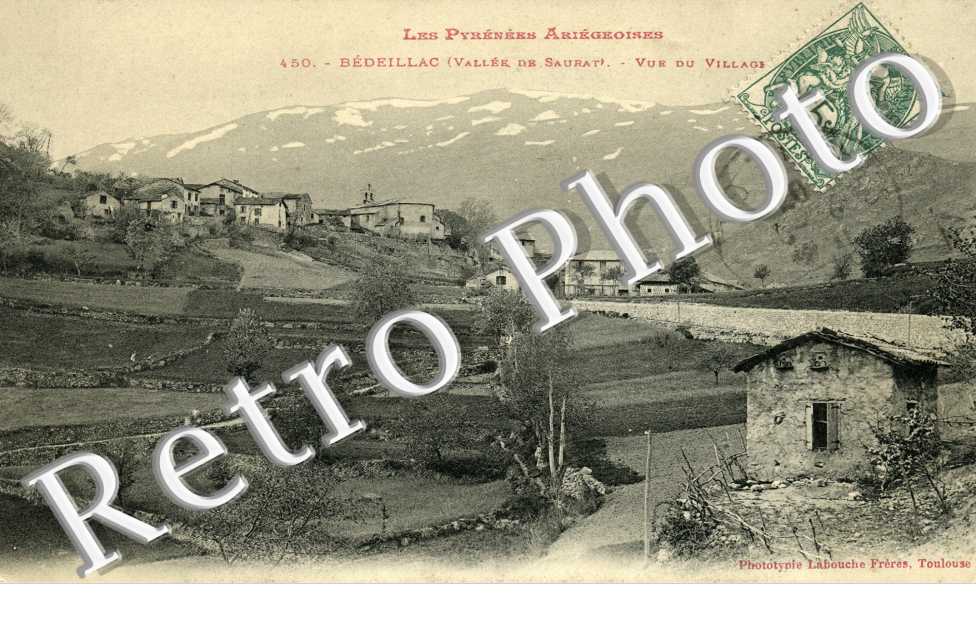 Bedeillac (vallee de Saurat) vue du village