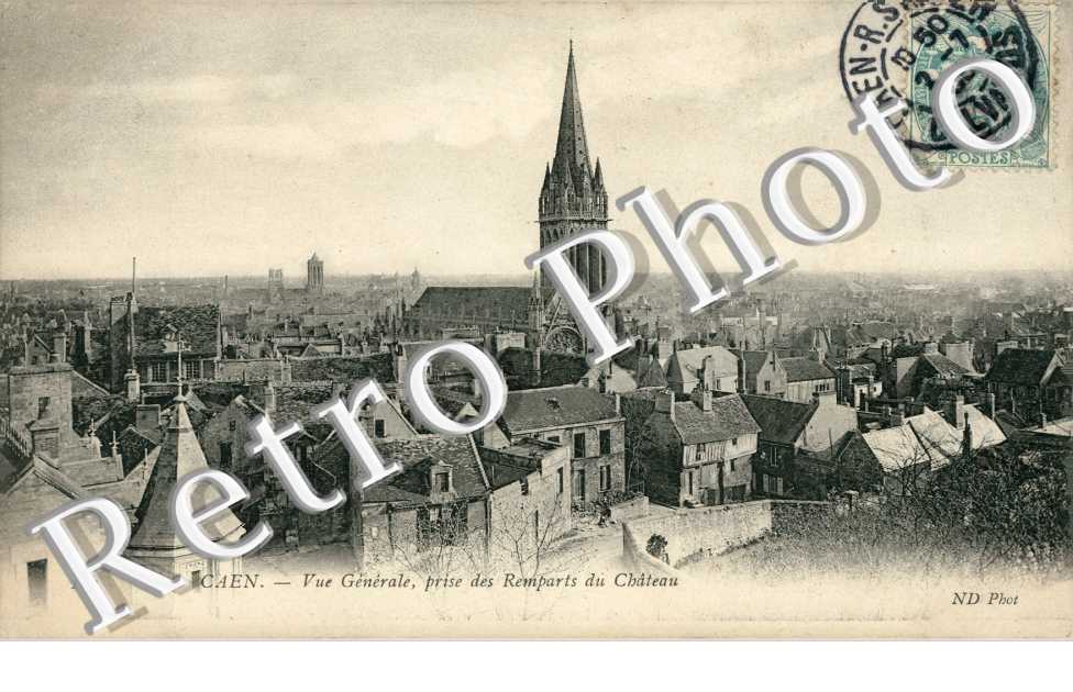 vue generale prise des remparts du chateau