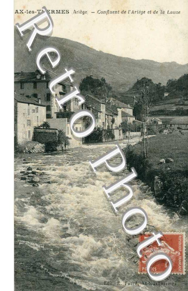 confluent de l'Arege et de la Lauze