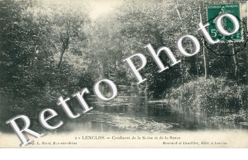 Lenclos, Confluent de la Seine et de la Sarce