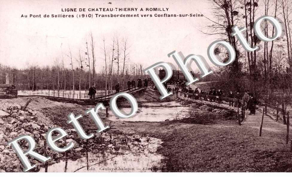 Au Pont de Sellieres, Transbordement vers Conflans sur Seine