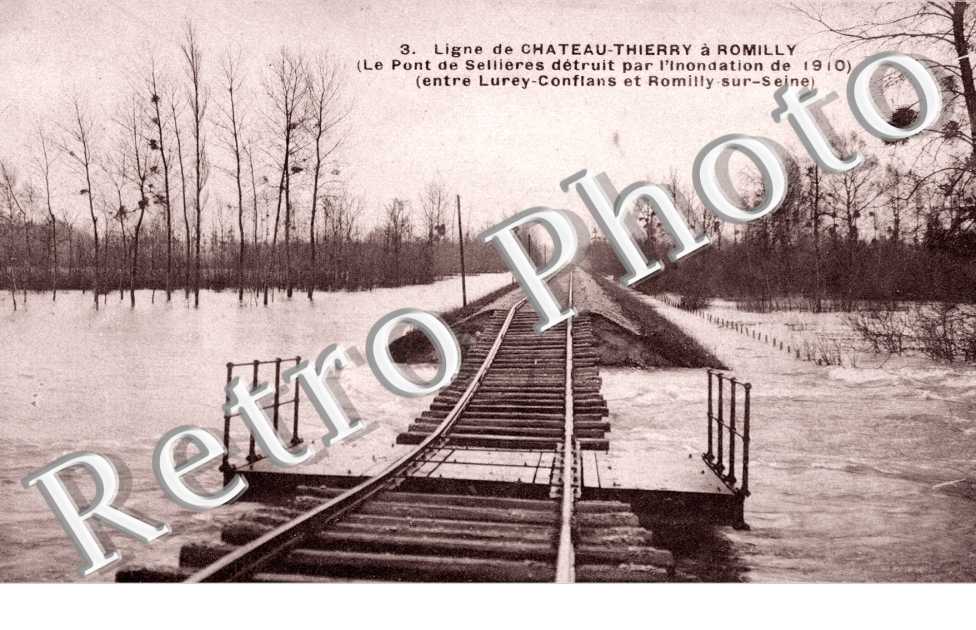 Le Pont de Sellieres detruit par l'inondation de 1910