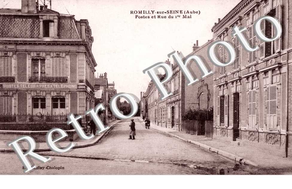 Romilly-sur-Seine, Poste et Rue du 1er Mai