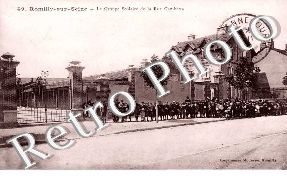 Groupe Scolaire et la Rue Gambetta