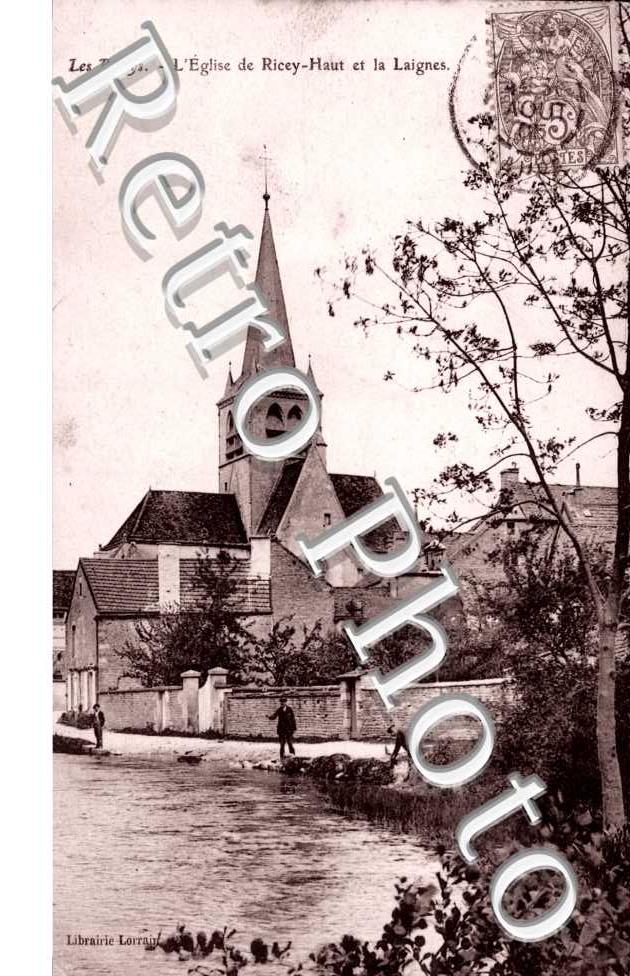 L'Eglise de Ricey Haut et la Laignes