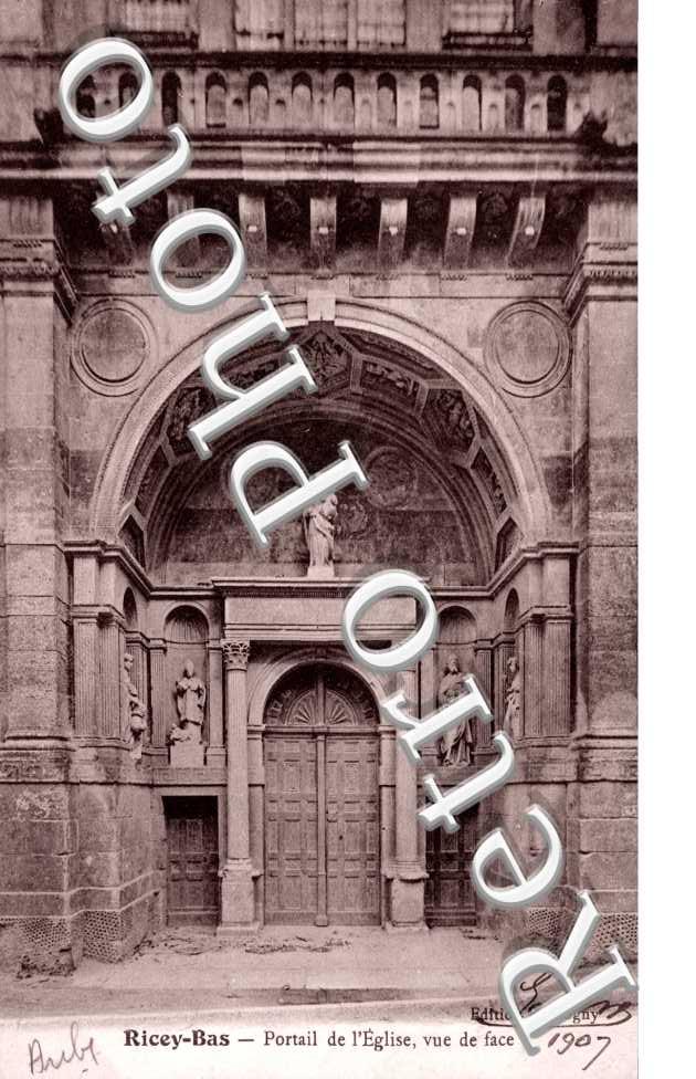 Ricey Bas, Portail de l'Eglise