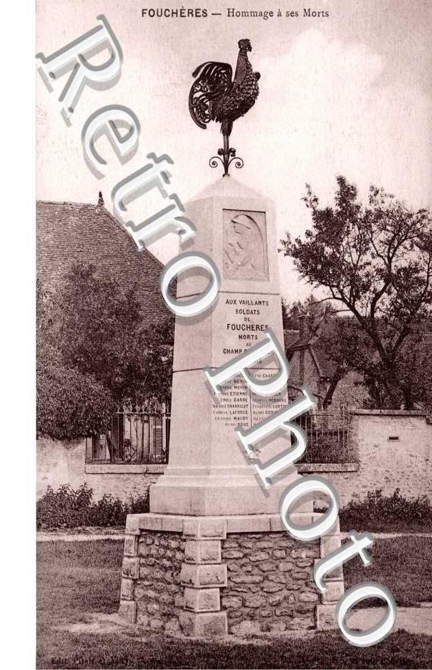 Foucheres, Hommage a ses Morts