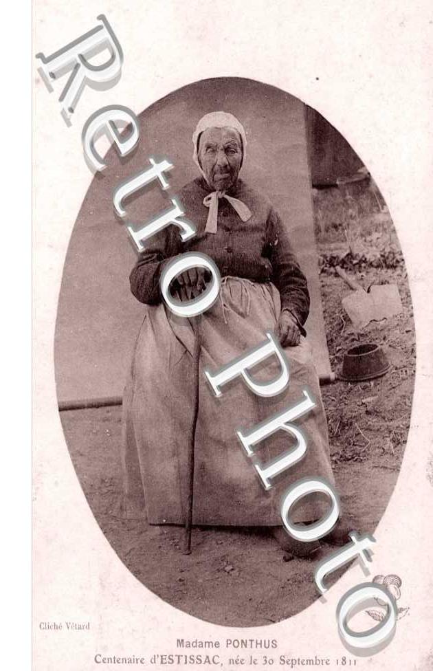 Madame Ponthus - centenaire nee le 230 septembre 1811