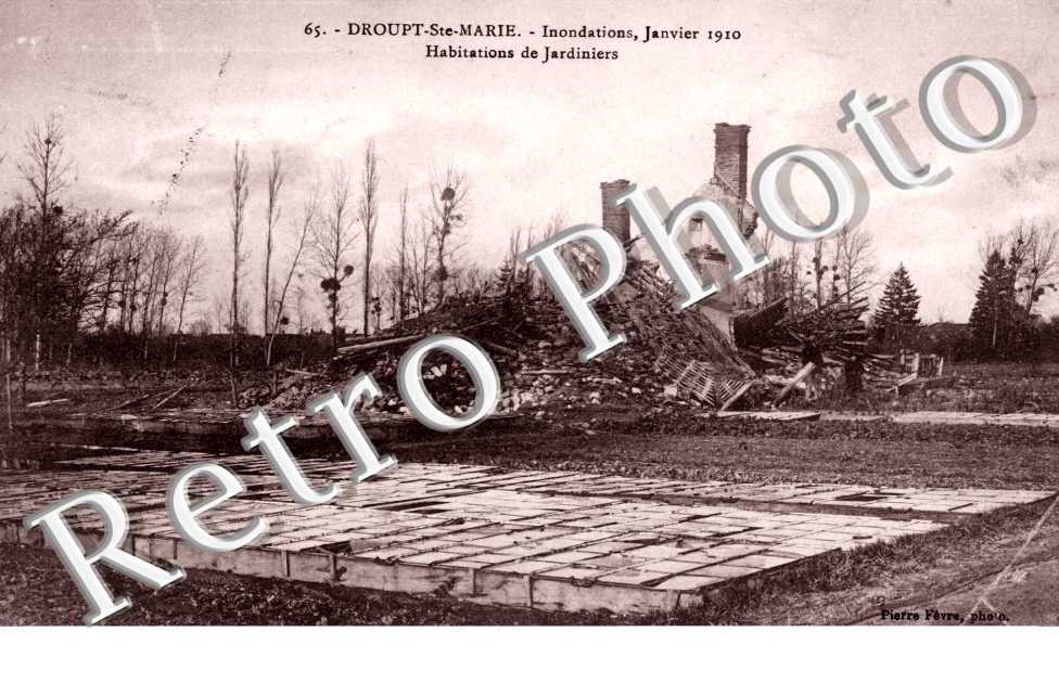 Inondations janvier 1910, Habitations de Jardiniers