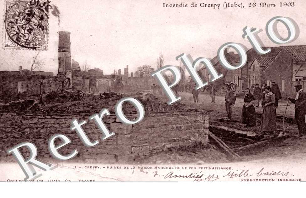 Incendie de Crespy 26 mars 1903