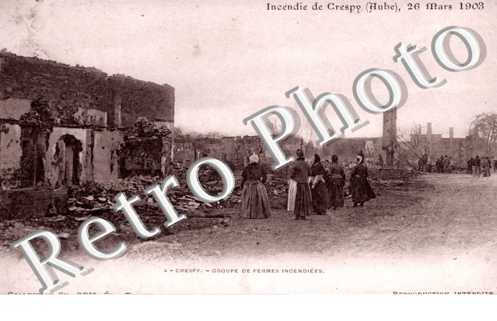 Incendie du 26 mars 1903, Groupe de fermes incendiees