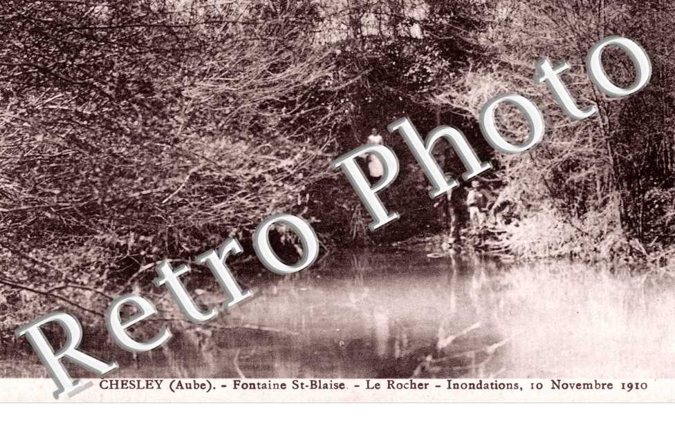 Fontaine St Blaise, le Rocher, Inondations 10 novembre 1910