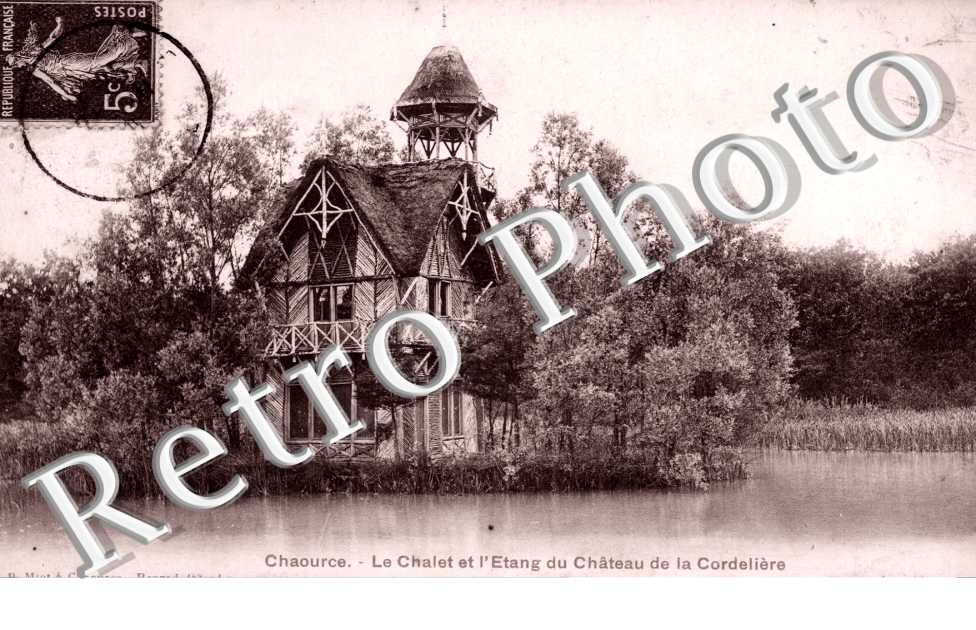 Chalet et l'Etang du Chateau de la Cordeliere