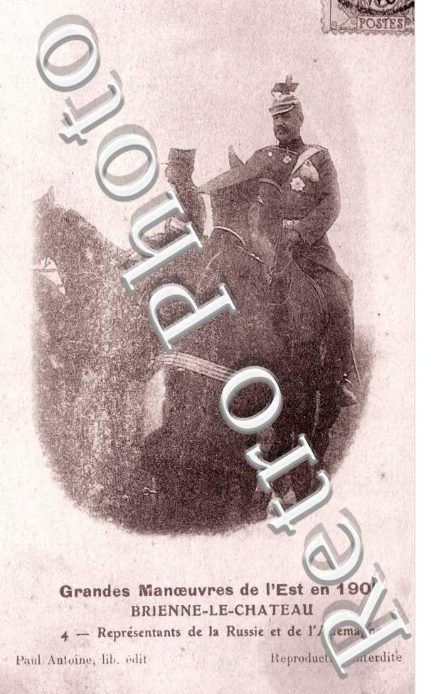 Manoeuvres de l'Est en 1905, representants de la Russie et de l'Allemagne