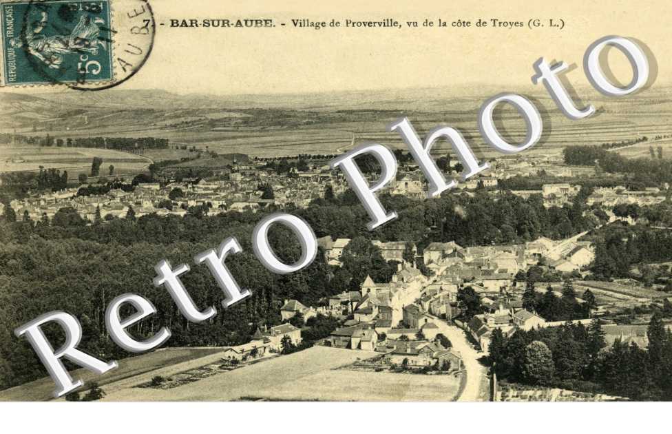 Village de Proverville vu de la cote de Troyes