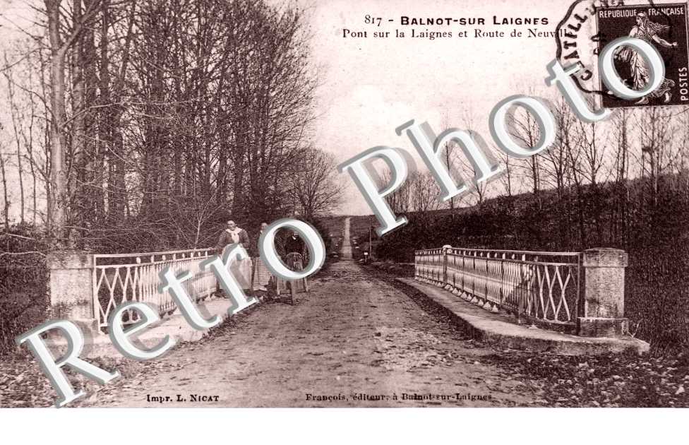 Pont sur la Laignes - route de Neuville