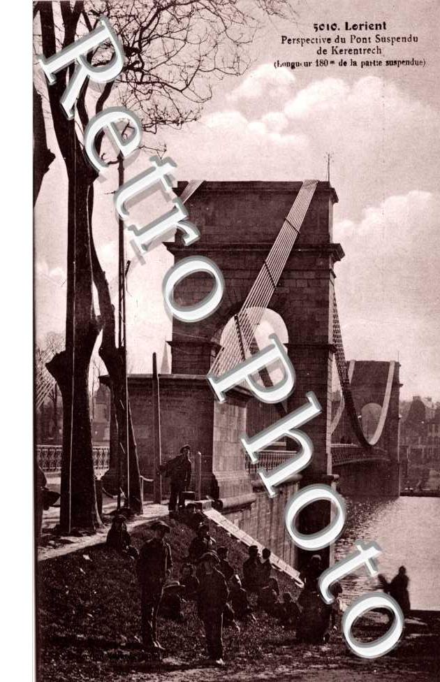 kerentrech - Perspective du pont suspendu