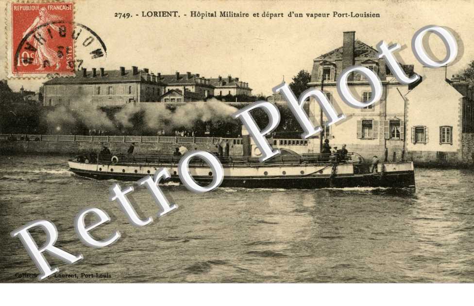 L'hopital maritime Depart d'un bateau de Port Louis