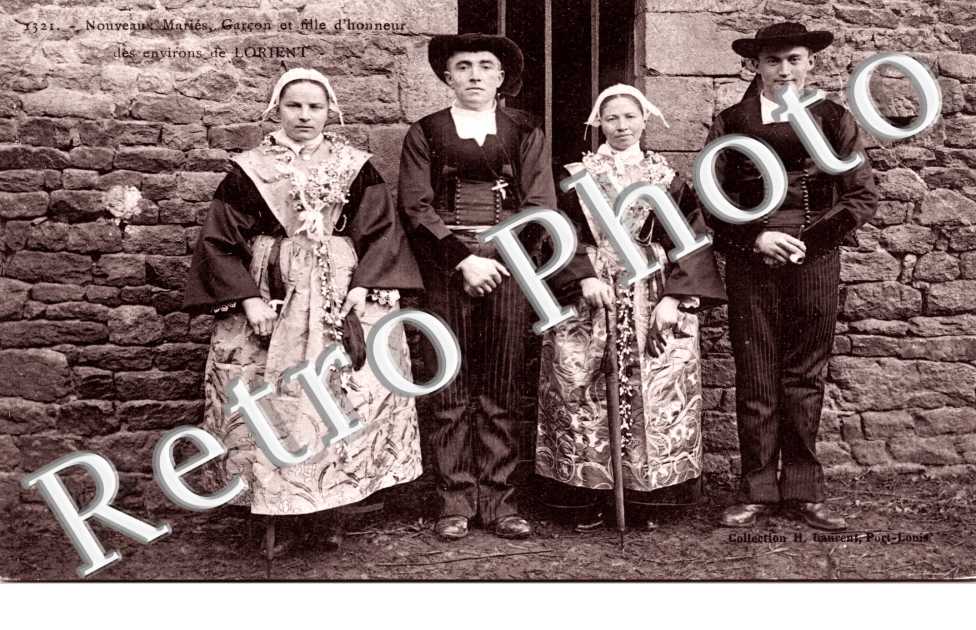 Nouveaux maries - Garcons et filles d'honneur