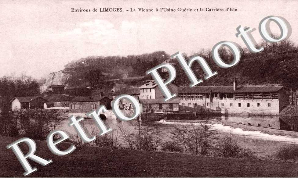 La Vienne a l'usine Guerin et la carriere d'Isle