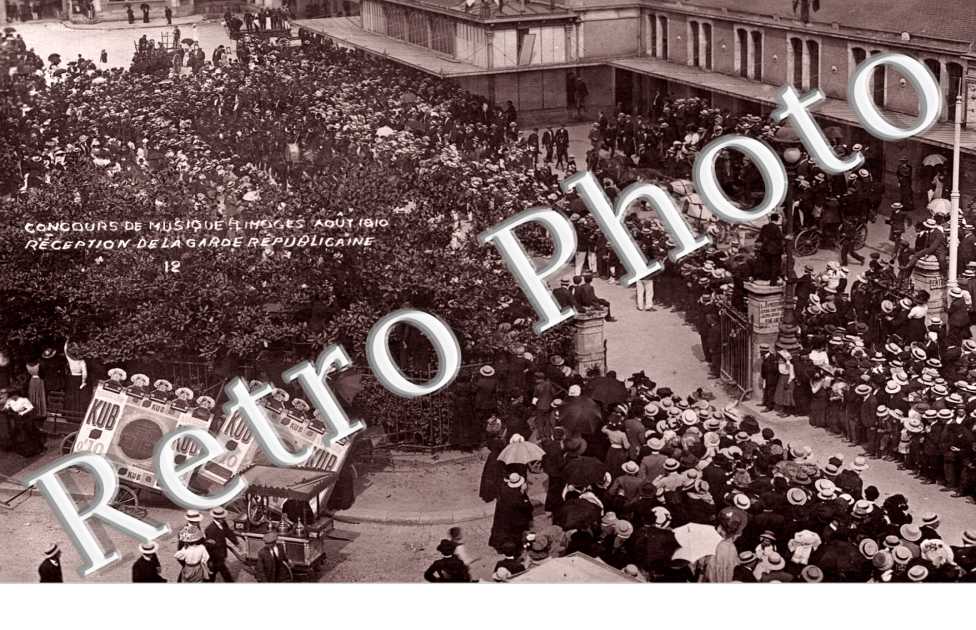 Concours de Musique aout 1910 Reception de la garde republicaine
