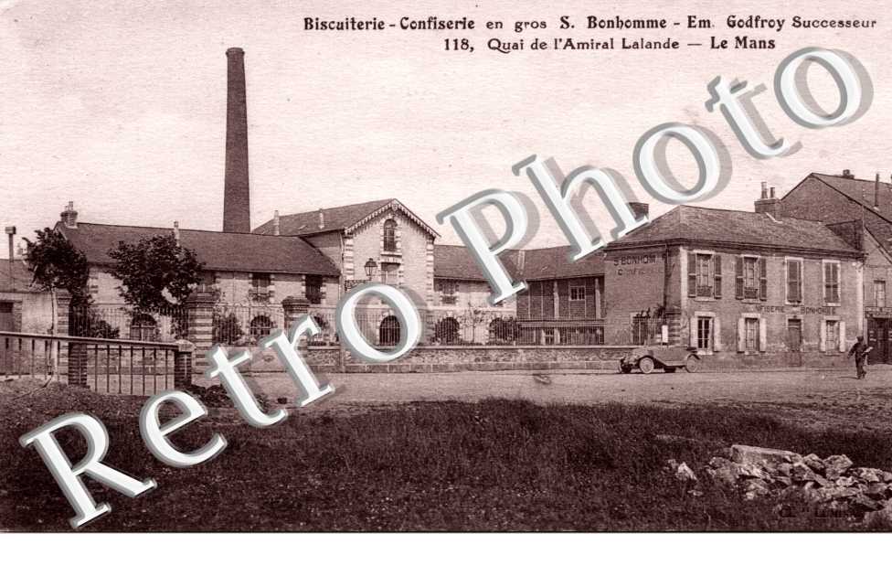 Biscuiterie Confiserie en graos Bonhomme Godfroy successeur  118 quai de l'Amiral Lalande