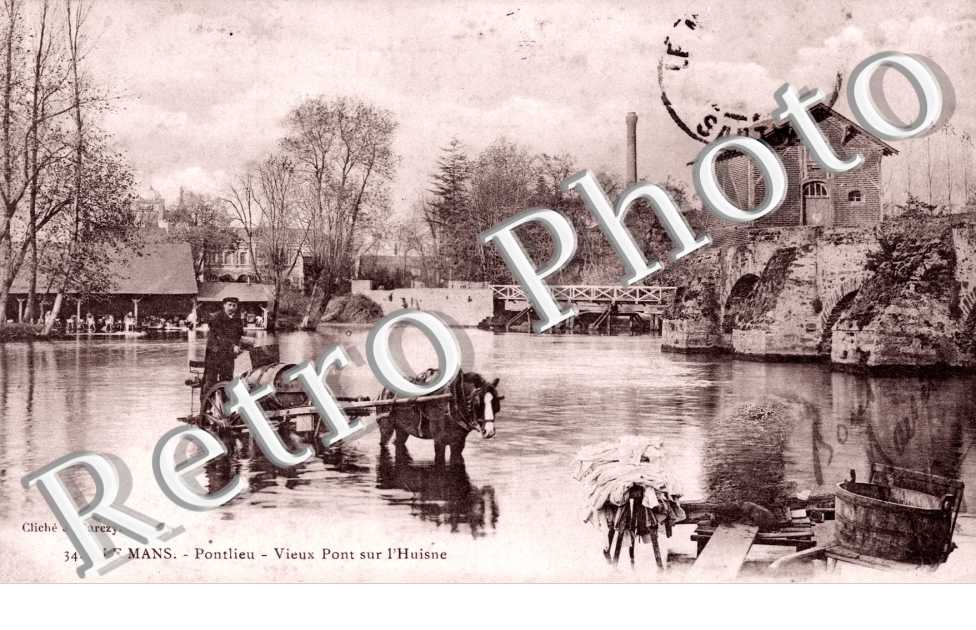 Ponthieu - vieux pont sur l'Huisne