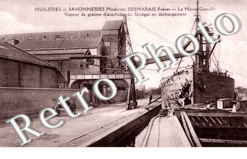 Huileries et savonneries moderne Desmarais - Vapeur de graines d'arachides du Senegal