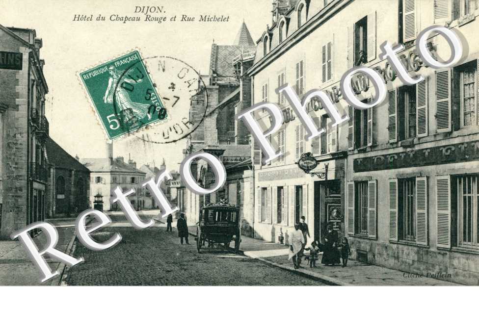 Hotel du Chapeau Rouge et Rue Michelet
