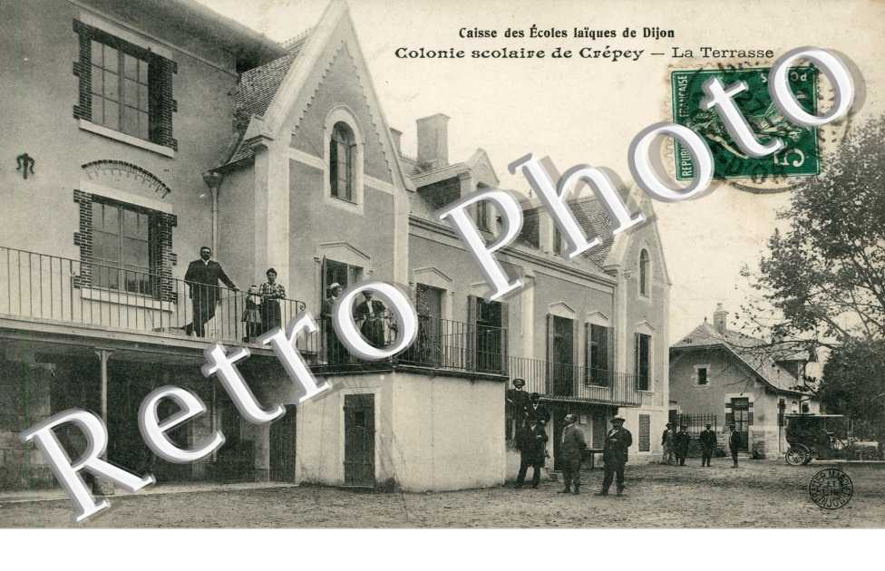 Caisse des Ecoles Laiques de Dijon, Colonie Scolaire de Crepey, la Terrasse